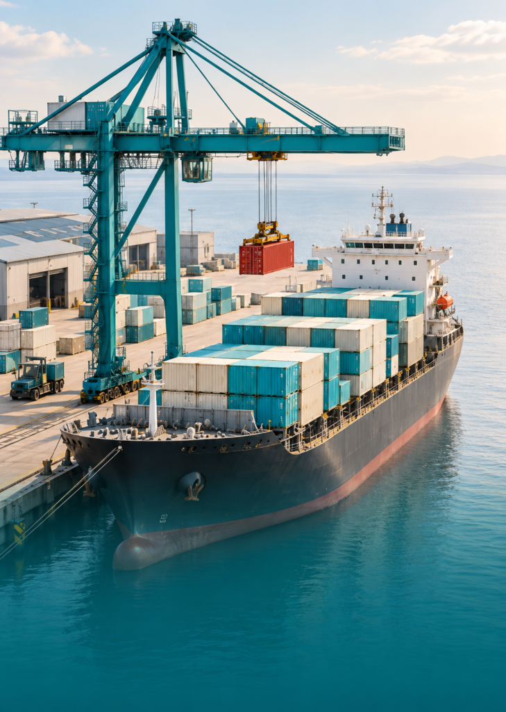 Logistics and shipping workplace